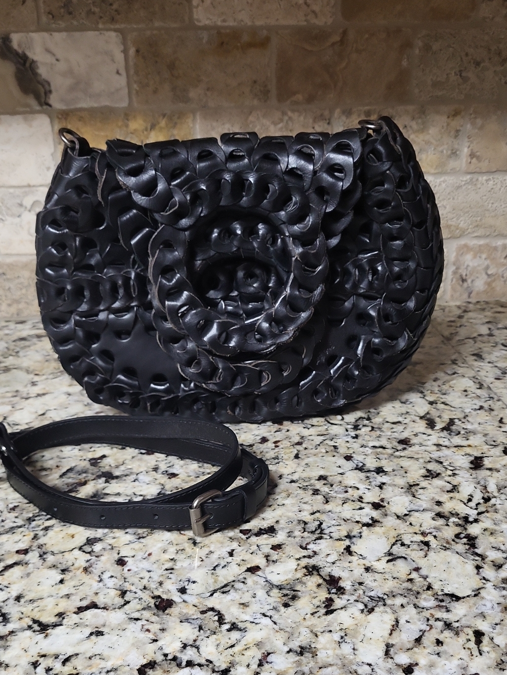 Patricia Nash Black Chainlink Ticci Crossbody - Picture 4 of 7
